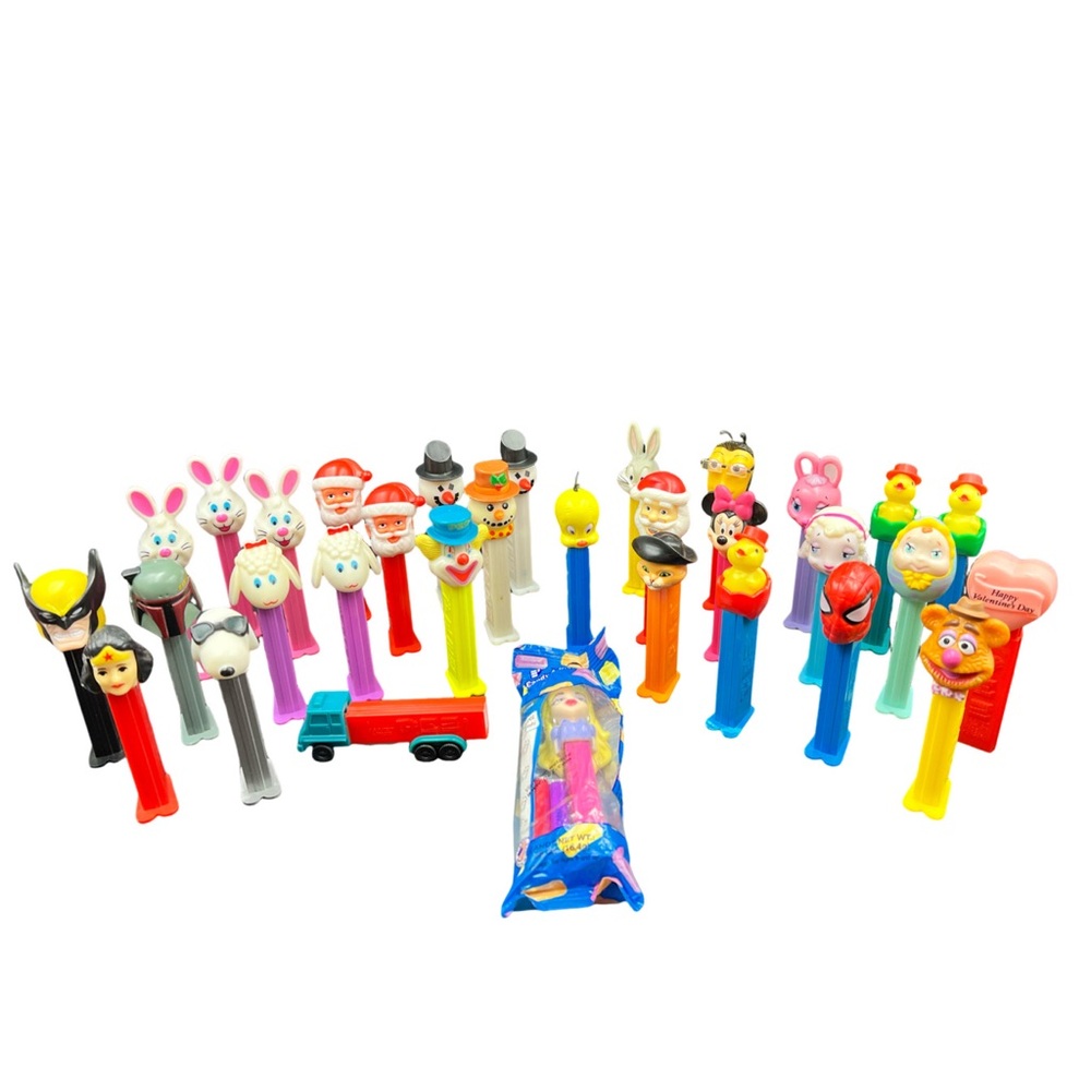 Vintage PEZ Dispenser Lot Slovenia Hungary Disney Marvel Bugs Bunny Santa